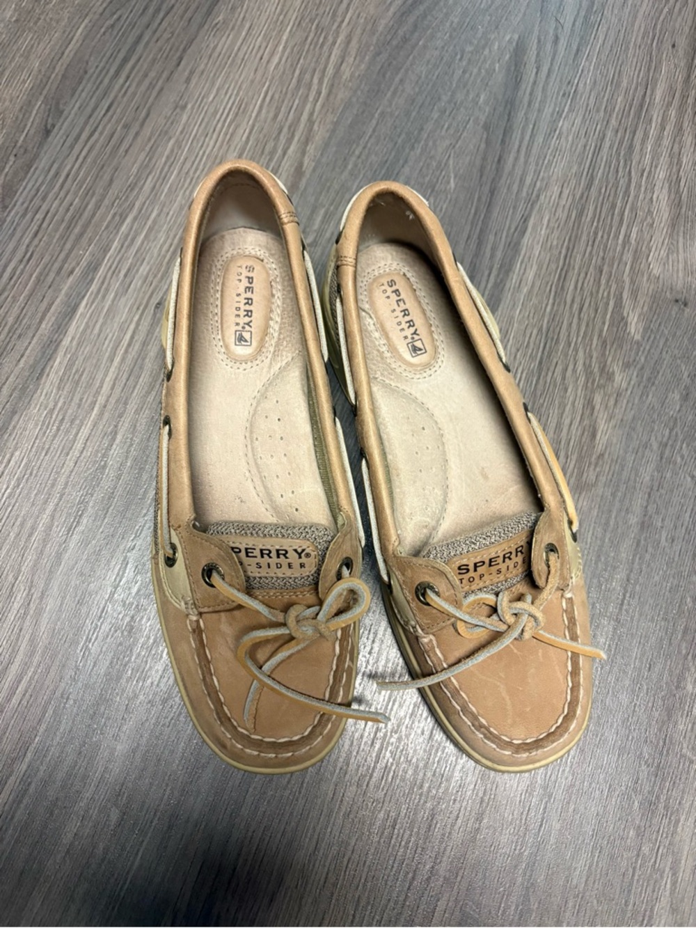 Sperry Women's Tan Leather Boat Loafers